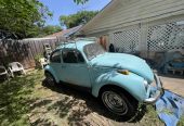1971 VW Super Beetle, baby blue