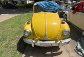 1971 VW Super Beetle Convertible, yellow