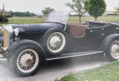 1930 Bentley Volare Convertible, Replica, black